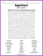 Superhero Word Search Thumbnail