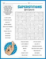 Superstitions Word Search thumbnail