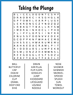 Taking the Plunge Word Search thumbnail