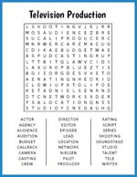 Television Production Word Search thumbnail