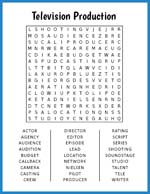 Television Production Word Search thumbnail