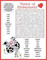 Terms of Endearment Word Search thumbnail