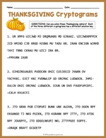 Thanksgiving Cryptograms thumbnail