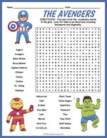 The Avengers Word Search thumbnail
