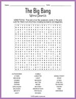 The Big Bang Word Search Thumbnail