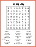 The Big Easy Word Search thumbnail