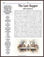 The Last Supper Word Search Thumbnail