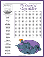 The Legend of Sleepy Hollow Word Search thumbnail