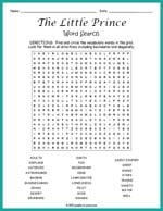 The Little Prince Word Search Thumbnail