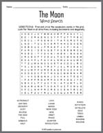 The Moon Word Search Thumbnail