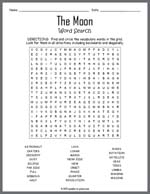 The Moon Word Search Thumbnail
