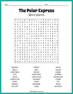 The Polar Express Word Search Thumbnail