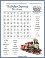 The Polar Express Word Search Thumbnail