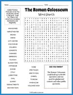 The Roman Colosseum Word Search Thumbnail