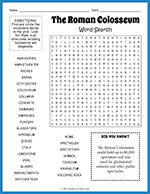 The Roman Colosseum Word Search thumbnail
