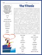 The Titanic Movie Word Search thumbnail