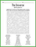 The Universe Word Search Thumbnail