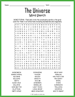 The Universe Word Search thumbnail
