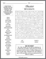 Theater Word Search Thumbnail