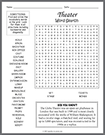 Theater Word Search thumbnail