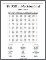 To Kill a Mockingbird Word Search thumbnail