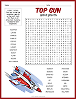 Top Gun Word Search thumbnail