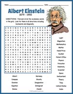 Albert Einstein Word Search Thumbnail