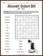 Alexander Graham Bell Word Search Thumbnail