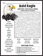 Bald Eagle Word Search Thumbnail
