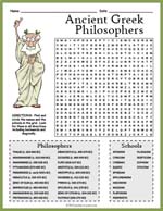 Ancient Greek Philosophers Word Search Thumbnail