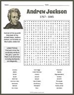 Andrew Jackson Word Search