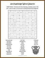 Archaeology Word Search Thumbnail