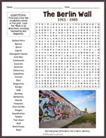 Berlin Wall Word Search Thumbnail