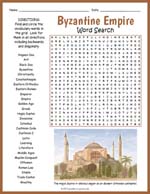 Byzantine Empire Constantinople Word Search Thumbnail
