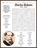 Charles Dickens Word Search Thumbnail