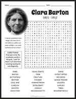 Clara Barton Word Search Thumbnail