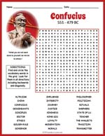 Confucius Confuscianism Word Search Thumbnail