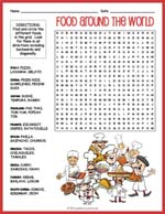 Food Around World Word Search Thumbnail