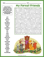 Forest Animals Word Search Thumbnail