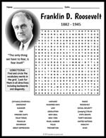 Franklin Roosevelt Word Search Thumbnail