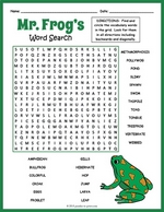 Frog Word Search Thumbnail