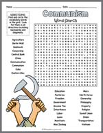 History of Communism Word Search Thumbnail