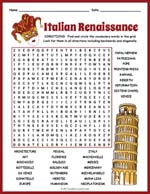 Italian Renaissance Word Search Thumbnail