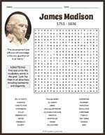 James Madison Word Search Thumbnail