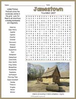 Jamestown Colony Word Search Thumbnail