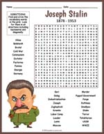 Joseph Stalin Word Search Thumbnail