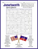 Juneteenth Word Search Puzzle Thumbnail