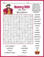 King Henry Viii Word Search Thumbnail