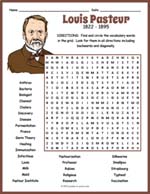 Louis Pasteur Word Search Thumbnail