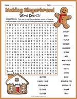 Making Gingerbread Word Search Thumbnail